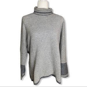 BELFORD Gray Cashmere Turtleneck Sweater XL